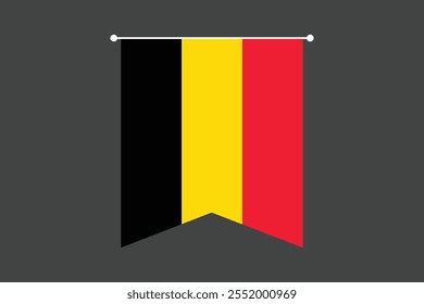 Bandeira da Bélgica, Bandeira da Bélgica, Bandeira da Bélgica símbolo nacional ilustração Vetor, Retângulo Bélgica bandeira ilustração, Vetor plano ilustração
