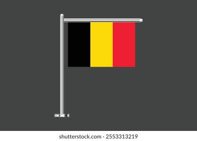 Bandeira da Bélgica, Bandeira da Bélgica, Bandeira da Bélgica símbolo nacional ilustração Vetor, Retângulo Bélgica bandeira ilustração, Vetor plano ilustração
