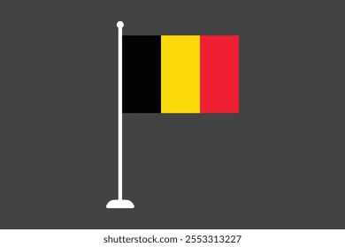 Bandeira da Bélgica, Bandeira da Bélgica, Bandeira da Bélgica símbolo nacional ilustração Vetor, Retângulo Bélgica bandeira ilustração, Vetor plano ilustração
