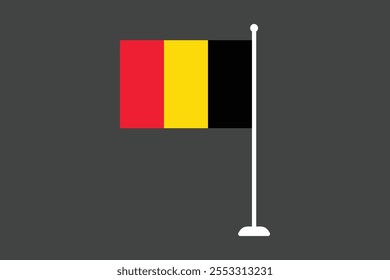 Bandeira da Bélgica, Bandeira da Bélgica, Bandeira da Bélgica símbolo nacional ilustração Vetor, Retângulo Bélgica bandeira ilustração, Vetor plano ilustração
