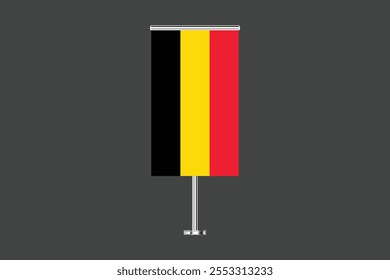 Bandeira da Bélgica, Bandeira da Bélgica, Bandeira da Bélgica símbolo nacional ilustração Vetor, Retângulo Bélgica bandeira ilustração, Vetor plano ilustração
