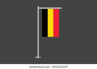 Bandeira da Bélgica, Bandeira da Bélgica, Bandeira da Bélgica símbolo nacional ilustração Vetor, Retângulo Bélgica bandeira ilustração, Vetor plano ilustração
