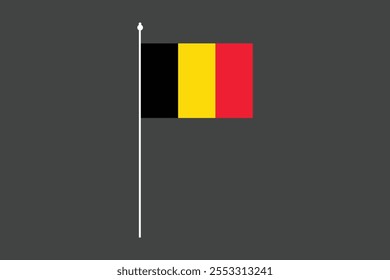 Bandeira da Bélgica, Bandeira da Bélgica, Bandeira da Bélgica símbolo nacional ilustração Vetor, Retângulo Bélgica bandeira ilustração, Vetor plano ilustração
