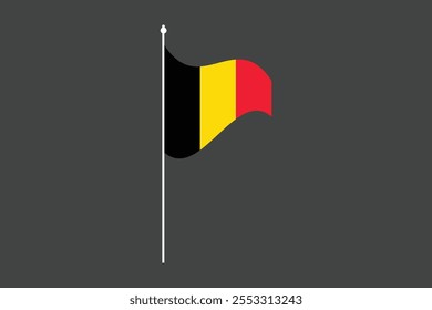 Bandeira da Bélgica, Bandeira da Bélgica, Bandeira da Bélgica símbolo nacional ilustração Vetor, Retângulo Bélgica bandeira ilustração, Vetor plano ilustração
