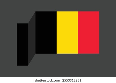 Bandeira da Bélgica, Bandeira da Bélgica, Bandeira da Bélgica símbolo nacional ilustração Vetor, Retângulo Bélgica bandeira ilustração, Vetor plano ilustração
