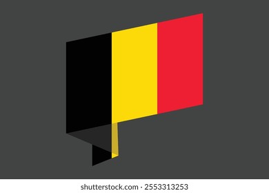 Bandeira da Bélgica, Bandeira da Bélgica, Bandeira da Bélgica símbolo nacional ilustração Vetor, Retângulo Bélgica bandeira ilustração, Vetor plano ilustração
