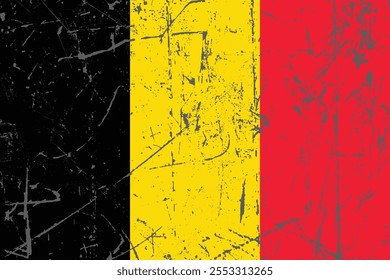 Belgium flag, The flag of Belgium, Flag of Belgium national country symbol illustration Vector, Rectangle Belgium flag illustration, Flat vector illustration
