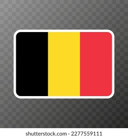 Belgium flag, official colors and proportion. Vector illustration.