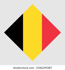 Belgien Flagge, offizielle Farben. Vektorgrafik.