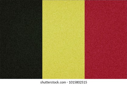 Belgium flag on textured background. Vector illustration.
