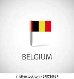 belgium flag pin