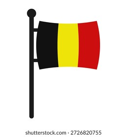 Bandeira da Bélgica com vetor