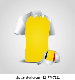 Belgium flag shirt design vector