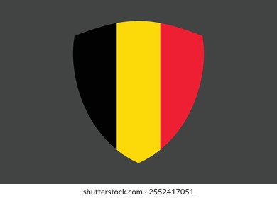 Sinal de bandeira da Bélgica, gráfico de vetor de bandeira da Bélgica, bandeira de país da Bélgica é um símbolo de liberdade, bandeira nacional da Bélgica, ilustração de vetor
