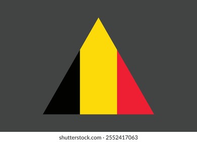 Sinal de bandeira da Bélgica, gráfico de vetor de bandeira da Bélgica, bandeira de país da Bélgica é um símbolo de liberdade, bandeira nacional da Bélgica, ilustração de vetor
