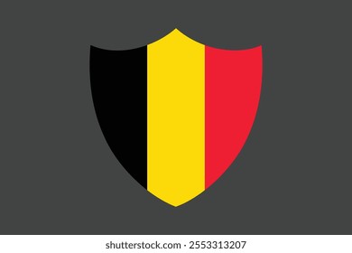 Sinal de bandeira da Bélgica, gráfico de vetor de bandeira da Bélgica, bandeira de país da Bélgica é um símbolo de liberdade, bandeira nacional da Bélgica, ilustração de vetor
