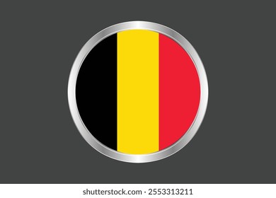 Sinal de bandeira da Bélgica, gráfico de vetor de bandeira da Bélgica, bandeira de país da Bélgica é um símbolo de liberdade, bandeira nacional da Bélgica, ilustração de vetor
