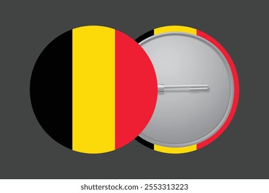 Sinal de bandeira da Bélgica, gráfico de vetor de bandeira da Bélgica, bandeira de país da Bélgica é um símbolo de liberdade, bandeira nacional da Bélgica, ilustração de vetor
