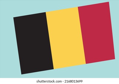 Belgium flag simple illustration vector