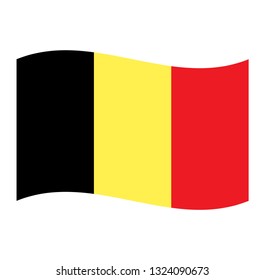 Belgium flag. Simple vector Belgium  flag