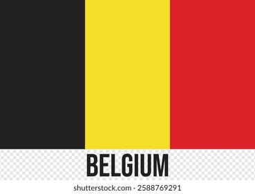 Belgium flag vector design and illustration , National flag of Belgium also with original color. National Belgium flag. Vector illustration.