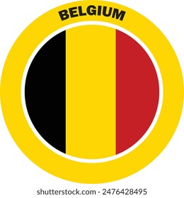 Vector de bandera de Bélgica para uso en Diseño gráfico