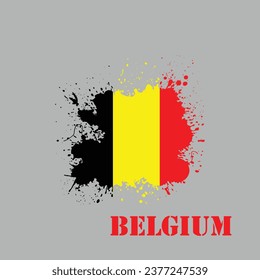 Belgium flag vector icon. abstract design