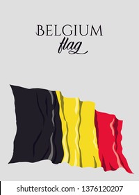 Belgium Flag. Flag of Belgium vector. Vector illustration. EPS 10.