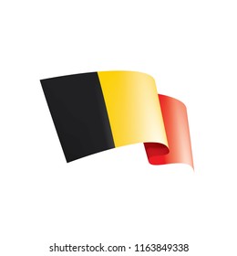 Belgium flag, vector illustration on a white background