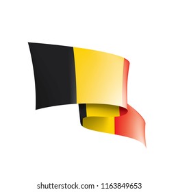 Belgium flag, vector illustration on a white background