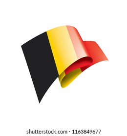 Belgium flag, vector illustration on a white background