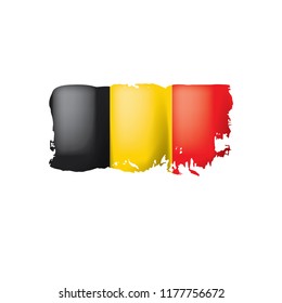 Belgium flag, vector illustration on a white background.