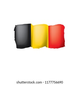Belgium flag, vector illustration on a white background.