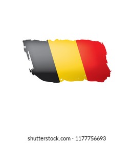 Belgium flag, vector illustration on a white background.