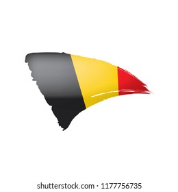 Belgium flag, vector illustration on a white background.