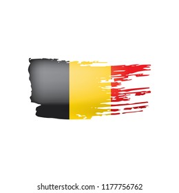 Belgium flag, vector illustration on a white background.