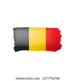 Belgium flag, vector illustration on a white background.