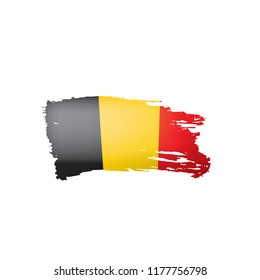 Belgium flag, vector illustration on a white background.