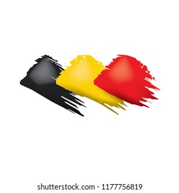 Belgium flag, vector illustration on a white background.