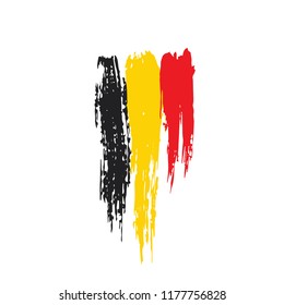 Belgium flag, vector illustration on a white background.