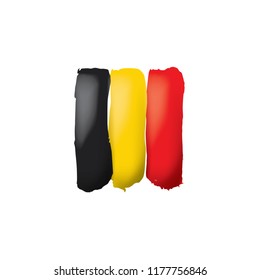 Belgium flag, vector illustration on a white background.