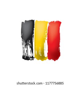 Belgium flag, vector illustration on a white background.