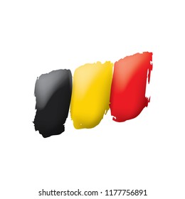 Belgium flag, vector illustration on a white background.