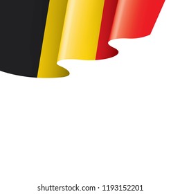 Belgium flag, vector illustration on a white background