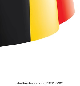 Belgium flag, vector illustration on a white background