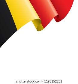 Belgium flag, vector illustration on a white background