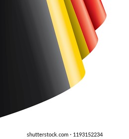 Belgium flag, vector illustration on a white background