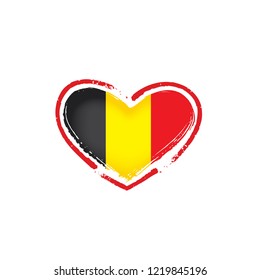 Belgium flag, vector illustration on a white background