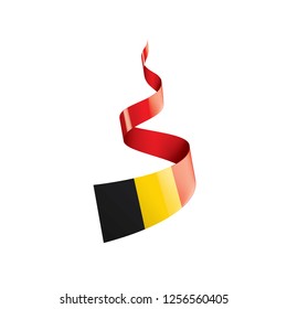 Belgium flag, vector illustration on a white background