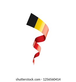 Belgium flag, vector illustration on a white background